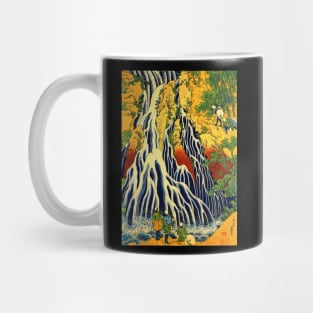 The Great Waterfall Japanese painting Mug